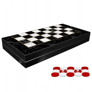 Özel Tasarlanmış Mermer Desenli Tavla