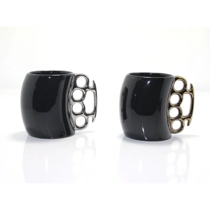 Porselen Muşta Tasarımlı Kupa Bardak Alk2382