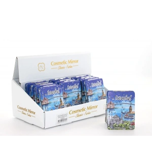 Taşlı İstanbul Tasarımı El Aynası İnce Alk2470A