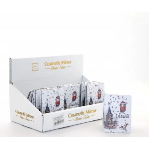 Taşlı İstanbul Tasarımı El Aynası İnce Alk2472A