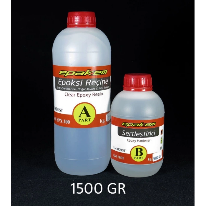 EPX 200 - EKSTRA SERT EPOKSİ - 1500 GR SET