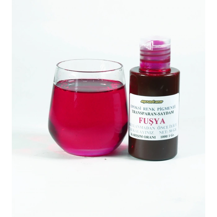 FUŞYA - TRANSPARAN EPOKSİ RENK PİGMENTİ