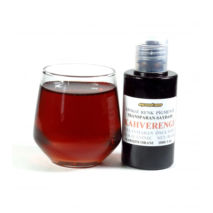 KAHVERENGİ - TRANSPARAN EPOKSİ RENK PİGMENTİ