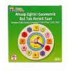 AHŞAP TAVŞAN GEOMETRİK BUL TAK RENKLİ SAAT *24