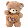 LOVE KALPLİ AYICIK PELUŞ 50 CM