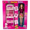 ÇEKMECELİ DOLAPLI BEBEKLİ MUTFAK SETİ *24