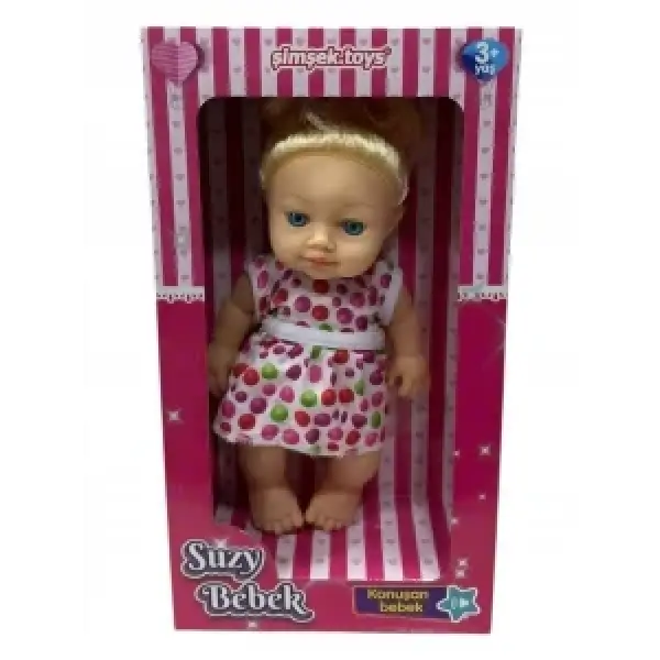 KONUŞAN SUZY BEBEK SAÇLI 30 CM KUTULU*45