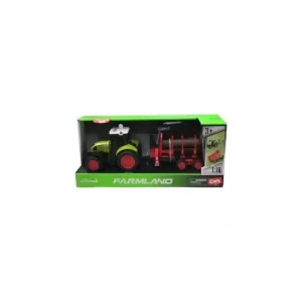 IŞIKLI VE SESLİ VİNÇLİ RÖMORKLU TRAKTÖR 1:16*12