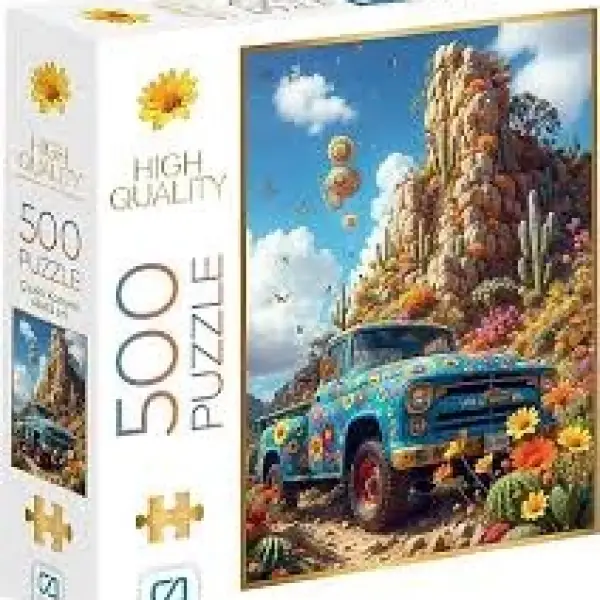 ÇİÇEKLİ KAMYON PUZZLE 500PR*