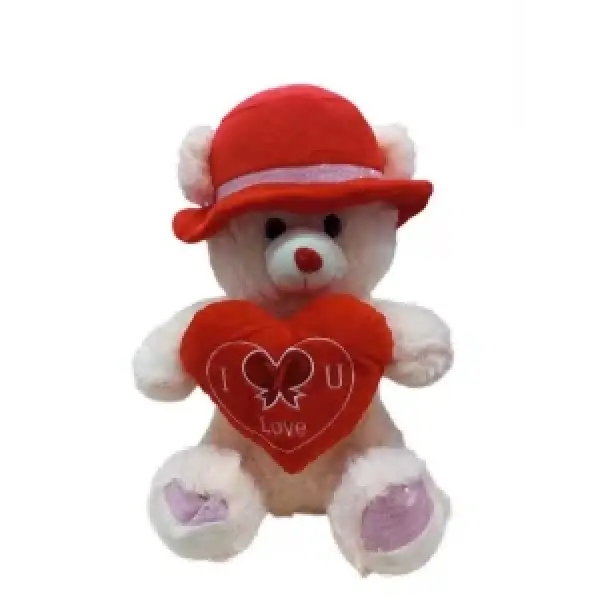 KALPLİ ŞAPKALI AYICIK 40 CM*30