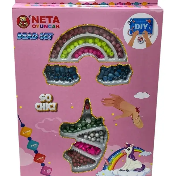 RAINBOW PONY BONCUK TAKI SETİ*60