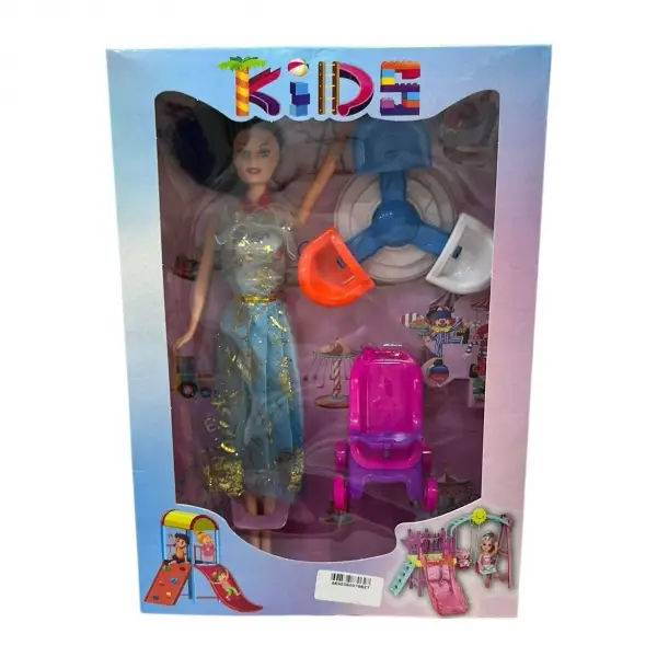 OYUN PARKLI BARBIE BEBEK KUTULU-48