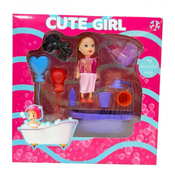 CUTE GRIL BANYO SETİ BEBEK*72