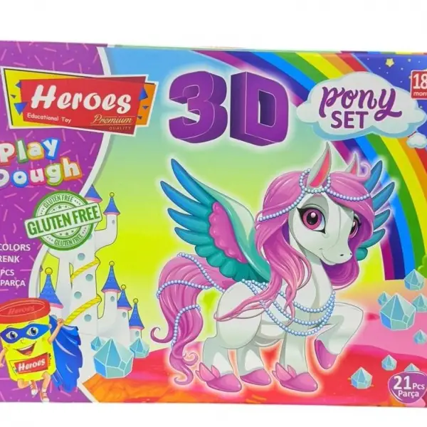 3D PONY SET HAMUR KUT*12