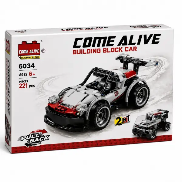 LEGO YARIŞ ARABASI 221 PRC ÇEK BIRAK*36