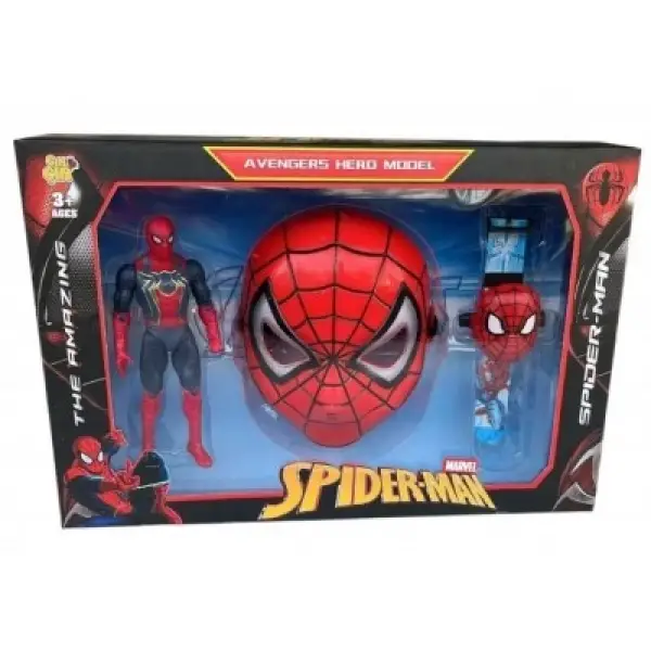 KUT.SPIDERMAN+MASKE VE SAATİ*24