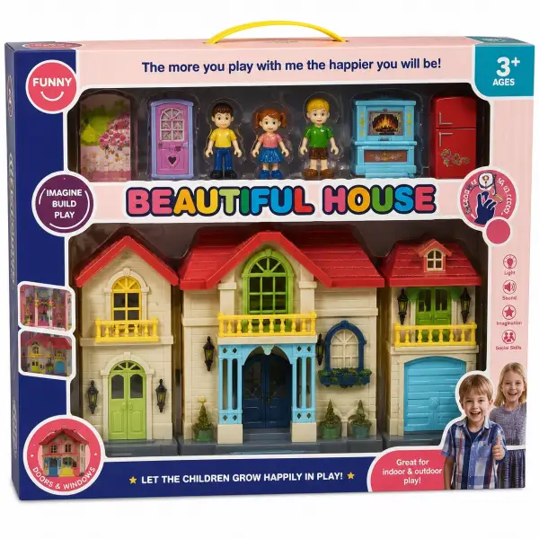 3-BEBEKLİ ŞATOLU EV SET*24
