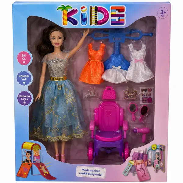 OYUN PARKLI BARBIE BEBEK KUTULU-48