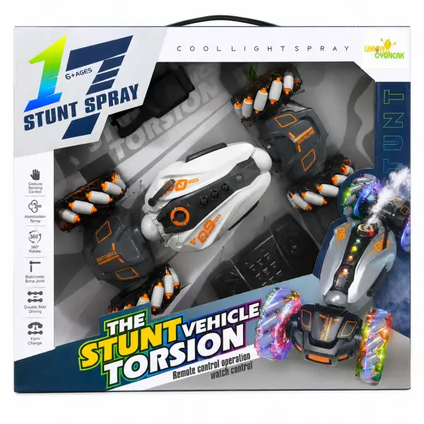 KUMANDALI STUNT TORSION IŞIKLI DUMANLI BÜYÜK ARABA*12