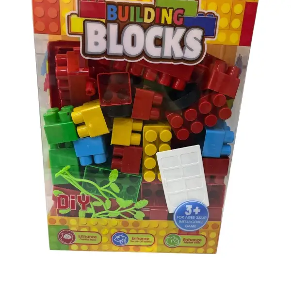 RENKLİ KUTUDA 84 PARÇA BLOK LEGO*36