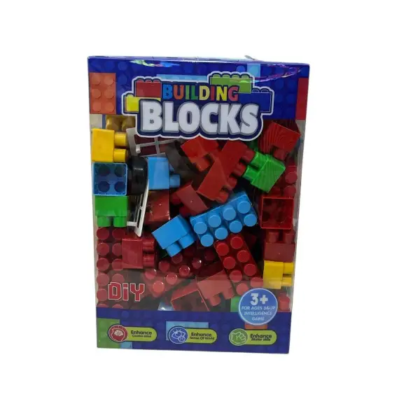 RENKLİ KUTUDA 84 PARÇA BLOK LEGO*36