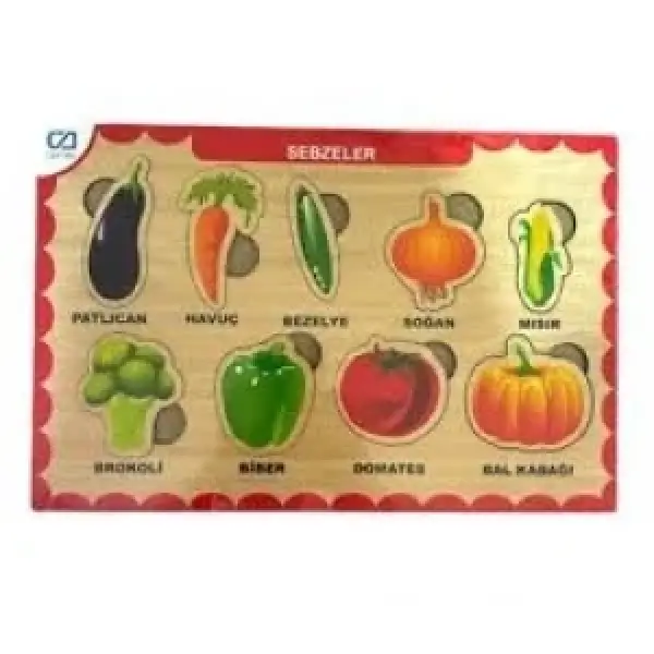 AHŞAP SEBZELER EĞİTİCİ SET*24
