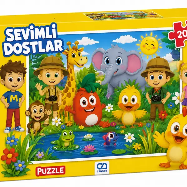SEVİMLİ DOSTLAR PUZZLE 200*24