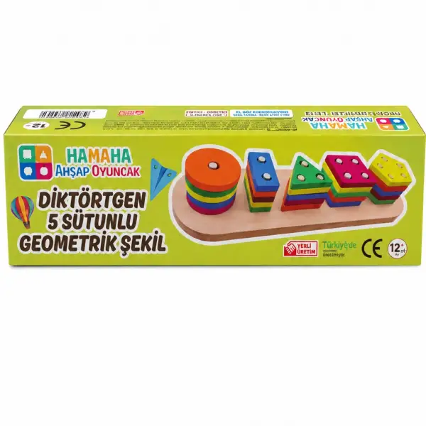 DİKDÖRTGEN 5Lİ SÜTÜN GEOMETRİK ŞEKİL *18