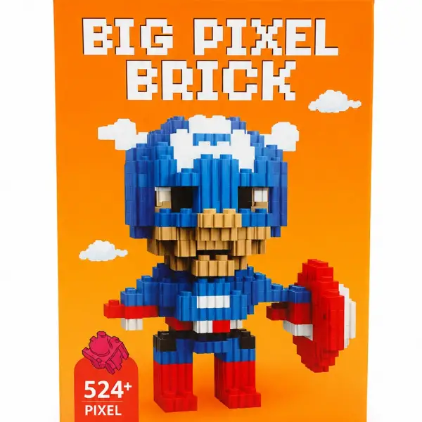 BİG PİXEL BRİCK KAPTAN AMERİCA*48