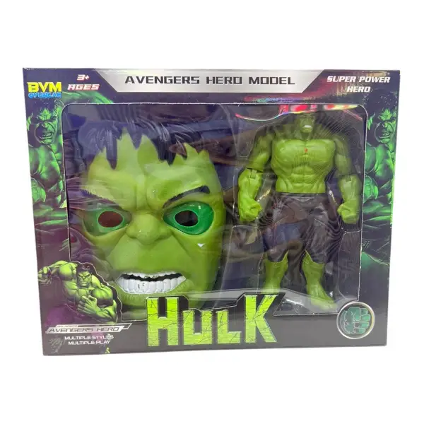KUTULU MASKE HULK SET*48