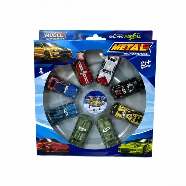 8 Lİ KUTU METAL ARABALAR*96