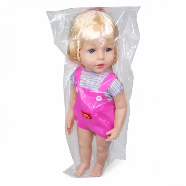 GERÇEK YÜZLÜ AYLİN BEBEK ÖRGÜ SAÇLI 58 CM PVC ET BACAK
