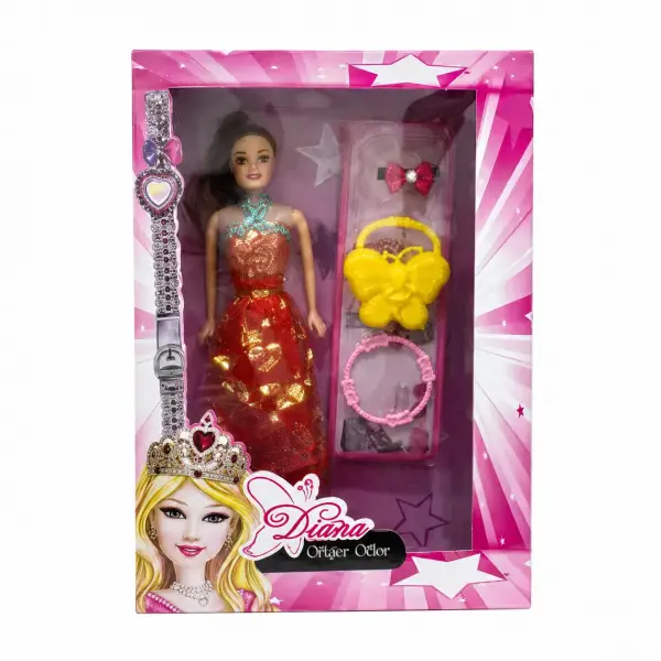 DİANA AKSESUARLI BARBİE BEBEK KUTULU*48