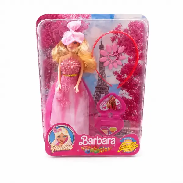 VAKUMLU MOR ELBİSELİ MAKYAJ AKS. BARBARA BARBİE*48