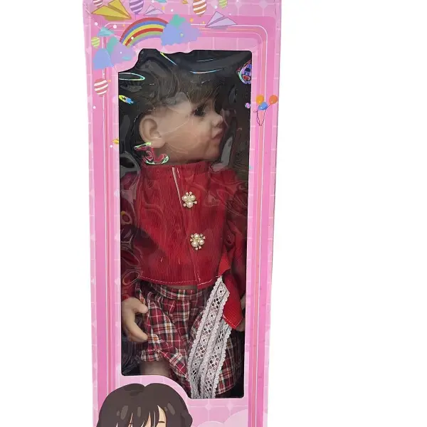 55 CM MÜZİKLİ KIRMIZI ET BEBEK*18