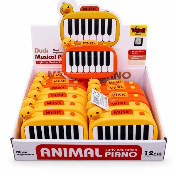 PİLLİ IŞIKLI BEBEK 12 OYUNLU ORG*12