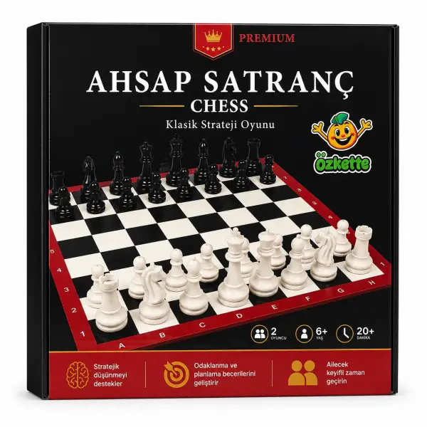 AHŞAP KUTULU SANTRANÇ*36