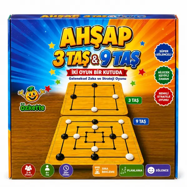 AHŞAP 3 TAŞ 9 TAŞ*36