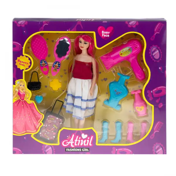 ATİNİL FÖN BAVULLU BEBEK *36