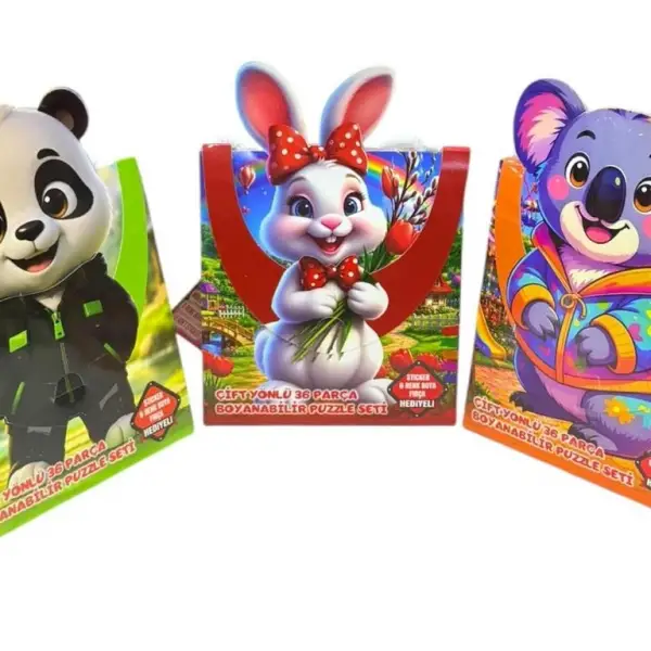 ÇANTALI PUZZLE BOYAMA SETİ