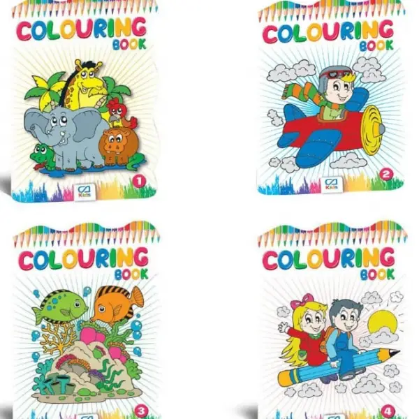 COLOURING BOOK -1-2-3-4*10