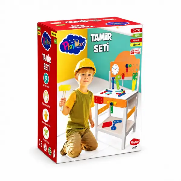 KUTUDA AHSAP TAMIR SETI*3