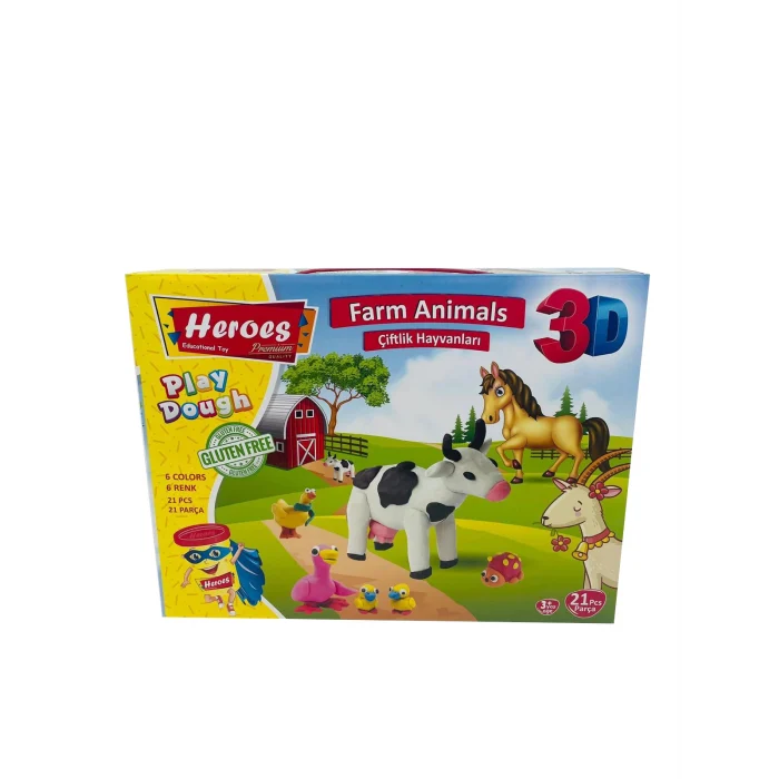 3D ÇİFTİLK HAYVANLARI SET KUT*12