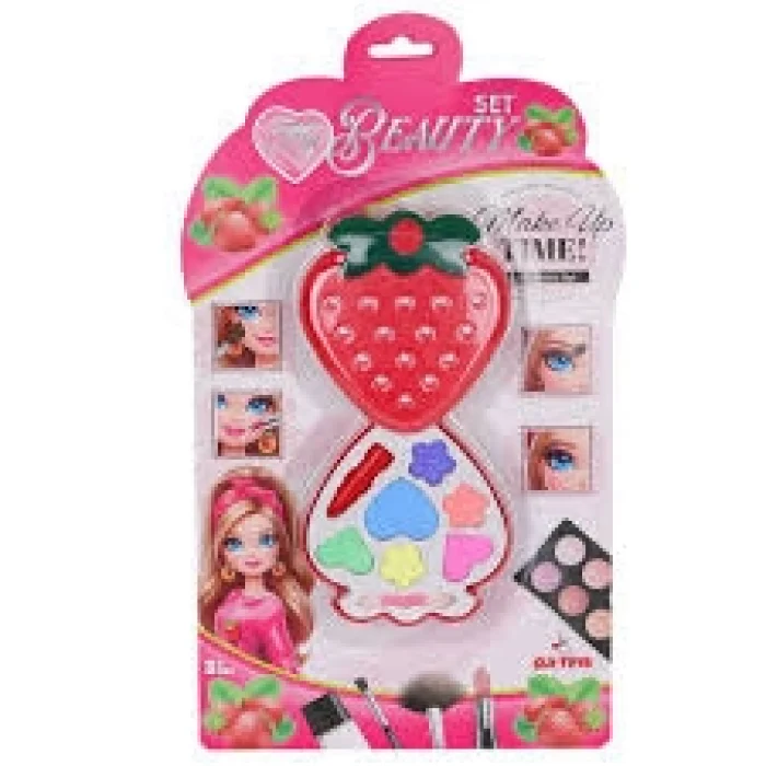 ÇİLEK TEKLİ KARTELA MAKYAJ SETİ