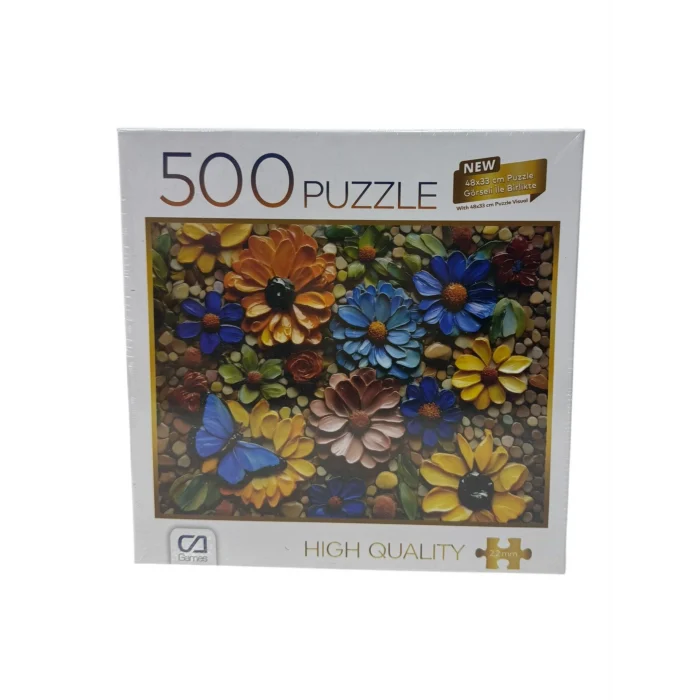 MOZAİK ÇİÇEKLER PUZZLE 500PR*12