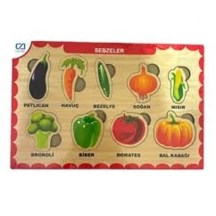 AHŞAP SEBZELER EĞİTİCİ SET*24