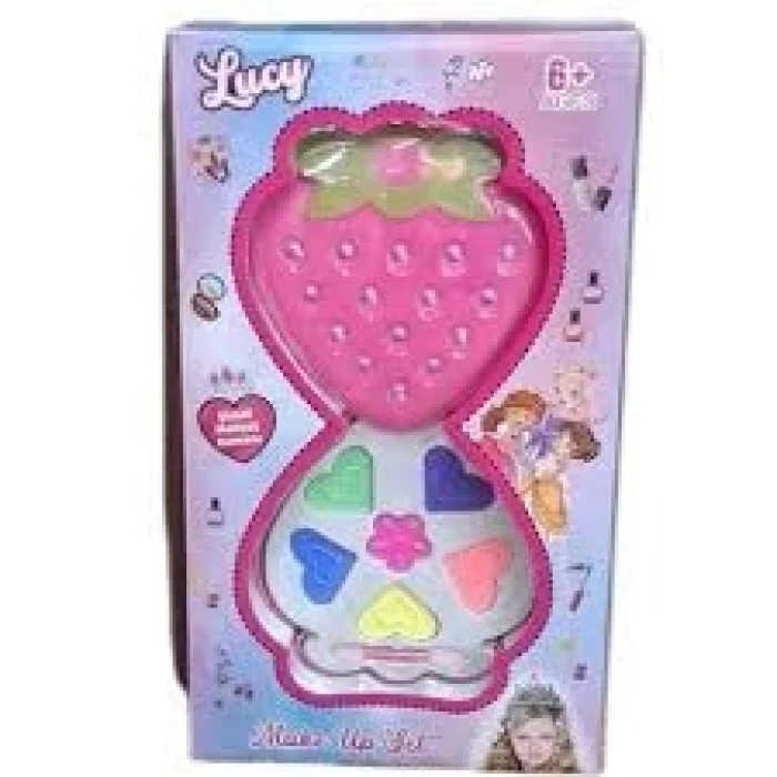 KUTULU ÇİLEKLİ MAKYAJ VE TAKI SETİ*48