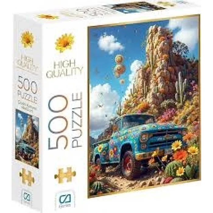 ÇİÇEKLİ KAMYON PUZZLE 500PR*