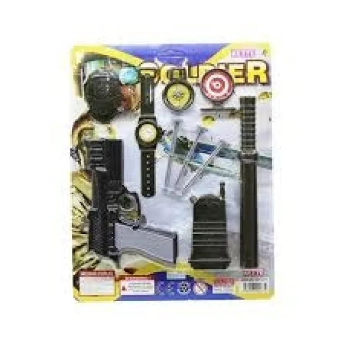 SAATLİ ORTA BOY TABANCA SETİ