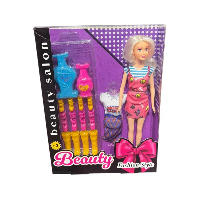 AYAKKABILI YEDEK ELBİSELİ BEBEK*48